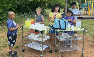  Students and speech therapist from Appalachian State Academy at Middle Fork