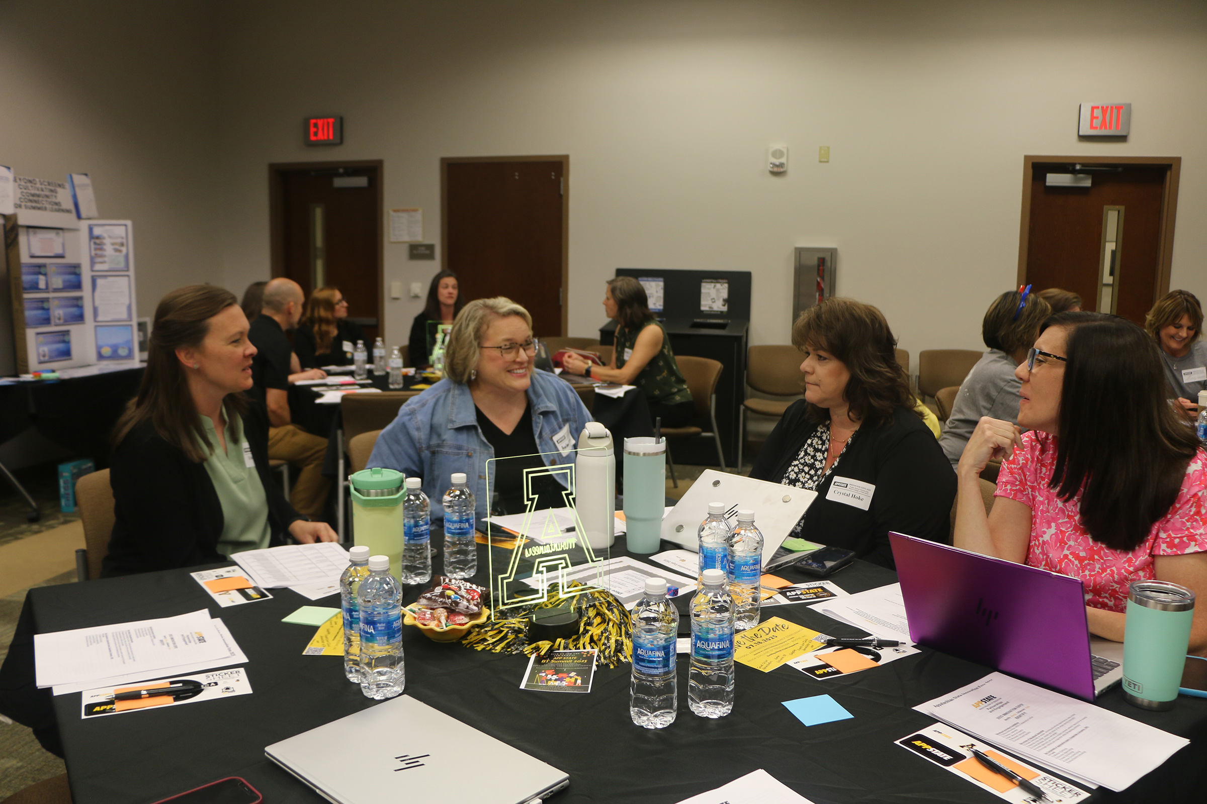 Teachers collaborating together
